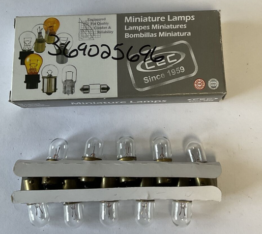CEC 1847 MINIATURE LAMPS BOX OF 100