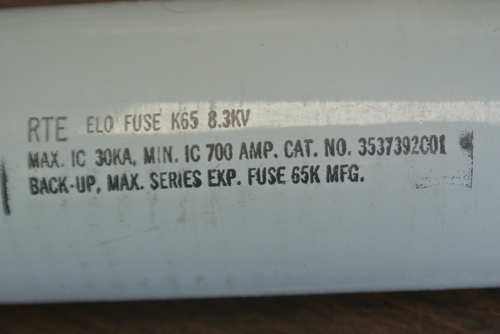 RTE 83K065VHD1A / 3537392C01M TYPE ELO K65 FUSE 30kA / 8.3kV / NEW SURPLUS1