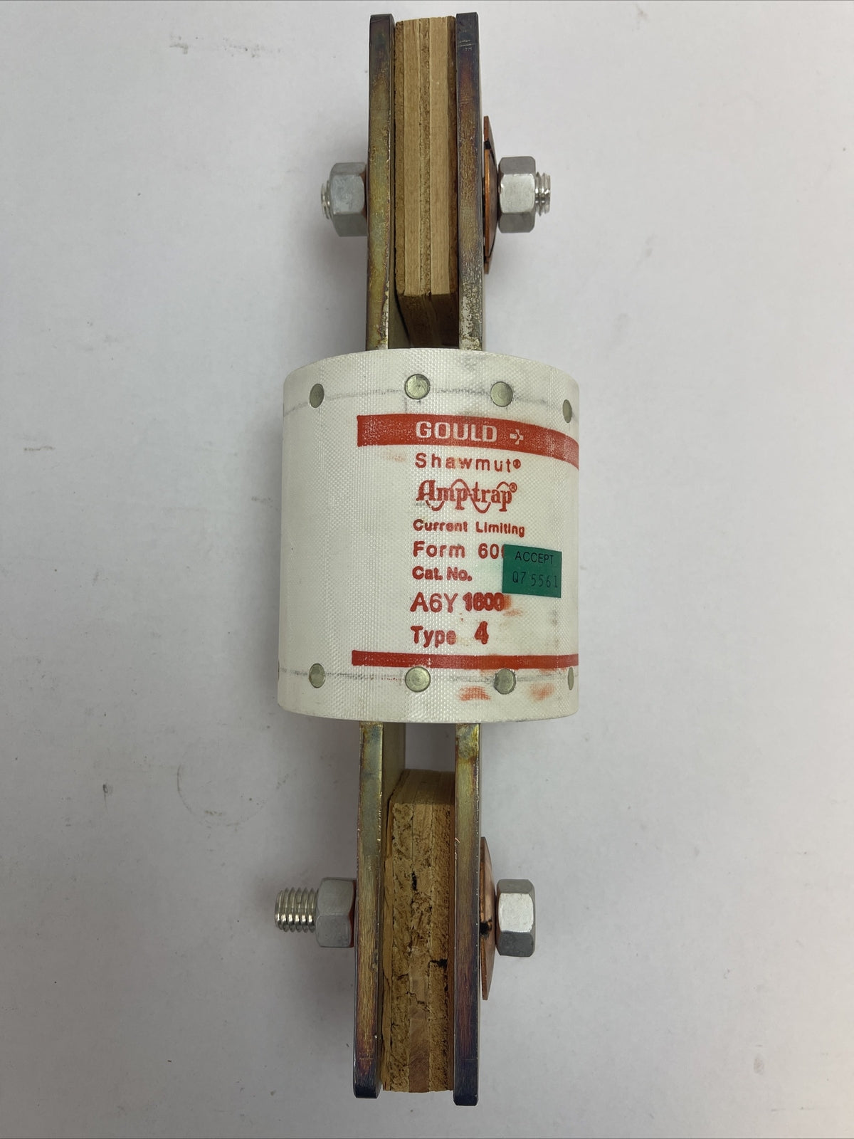 GOULD SHAWMUT A6Y1600 AMP-TRAP CURRENT LIMITING FUSE 600VAC 1600AMP TYPE 4 FORM1