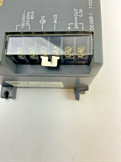 KOYO DIRECT LOGIC D2-06B-1 6 SLOT PLC RACK 240VAC 50/60HZ 80VA4