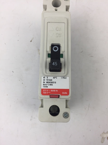 EATON FD1045 SERIES C INDUSTRIAL CIRCUIT BREAKER 45 AMP 277VAC 1 POLE4
