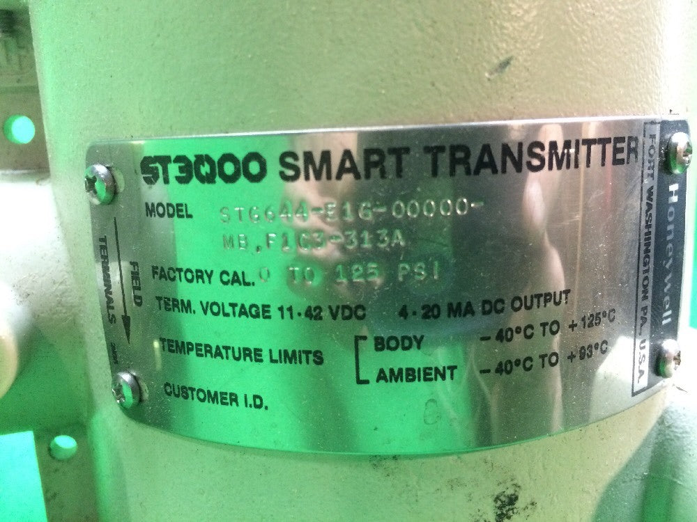 HONEYWELL STG644D-A10-303A TRANSMITTER ST3000 SMART TRANSMITTER STG6441