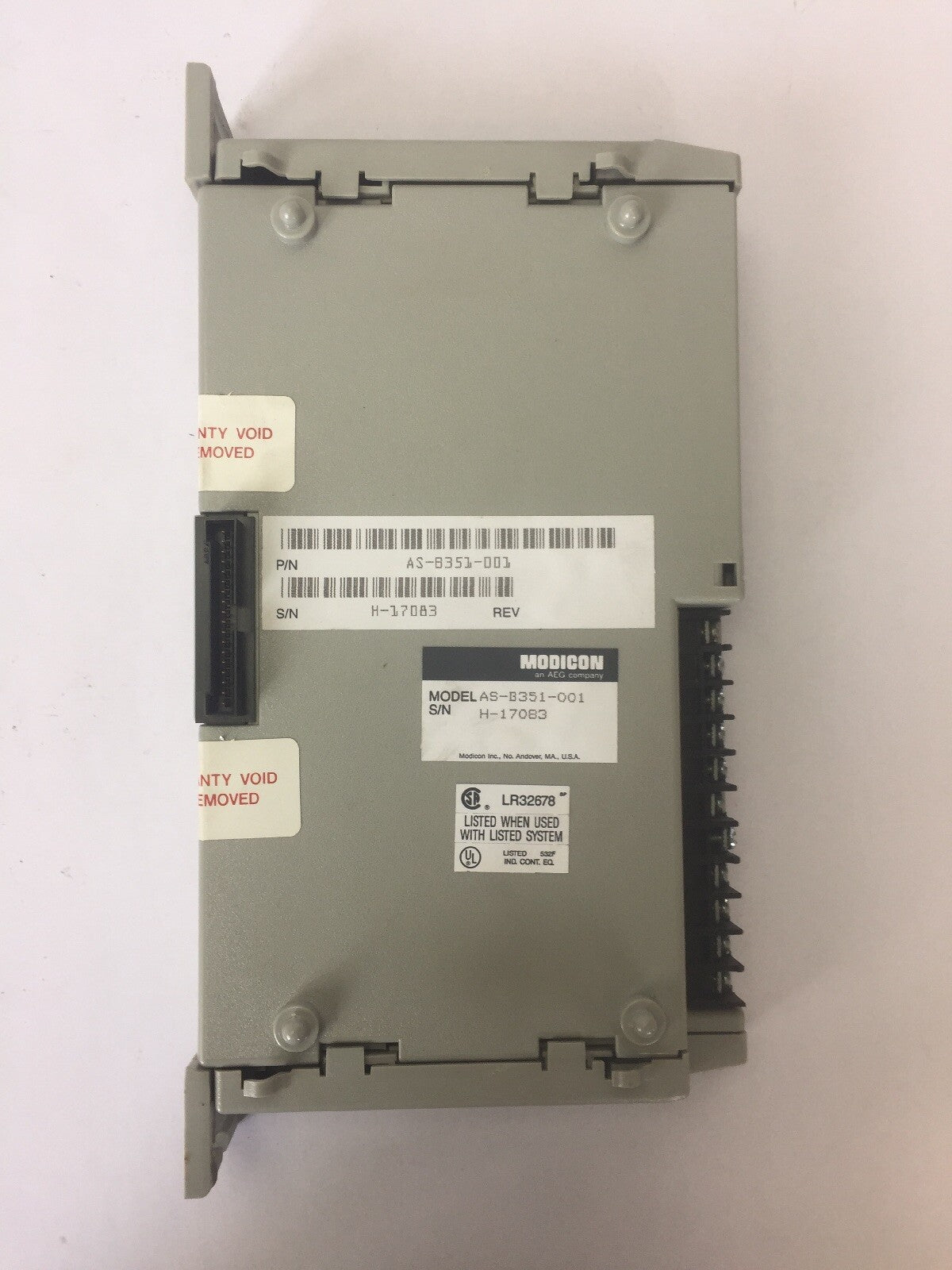 AEG MODICON AS-B351-001 INPUT MODULE 115VAC2