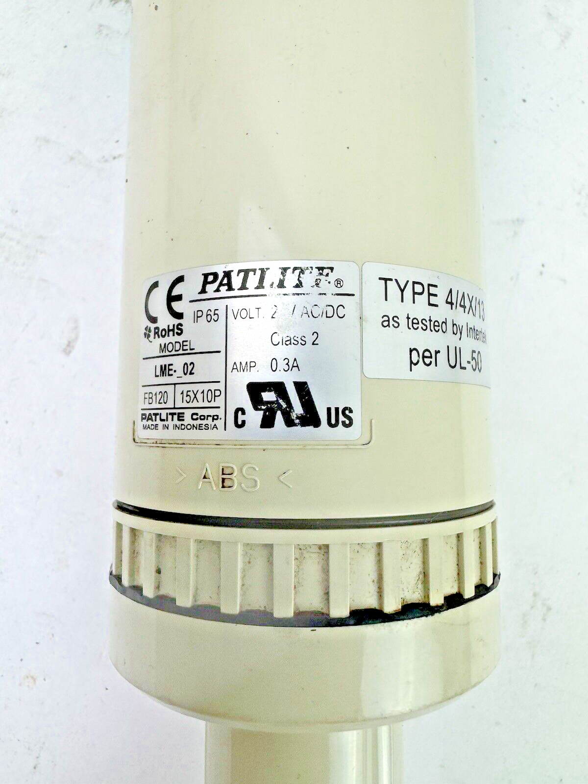 PATLITE - LME-_02 - FB120 15X10P - ALARM LIGHT TOWER & BARNUM- HHB-116695 - POST2