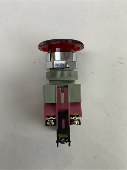 IDEC AVLW49902D-R-24V RED ILLUMINATED TWIST PUSH BUTTON EMERGENCY STOP2