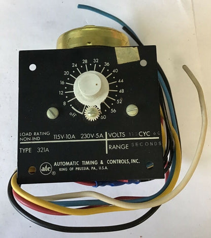 ATC 321A-007-A-01X1XC3 TIME DELAY RELAY TYPE 321A 115VOLTS 60CYC2