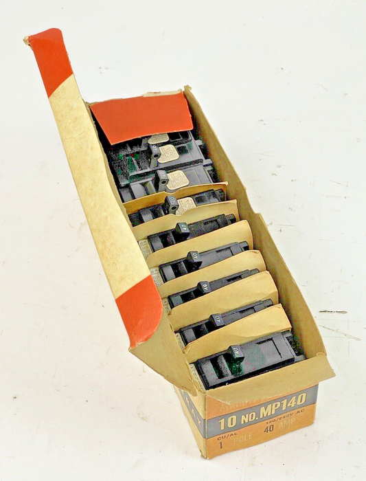 MURRAY *BOX OF 10* - MP140 - 40A, 1 POLE CIRCUIT BREAKERS, 120/240 VAC0