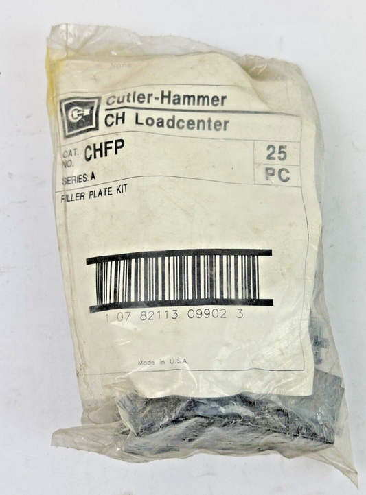CUTLER-HAMMER - CHFP SER. A - BAG OF 25 PCS FILLER PLATES - FILLER PLATE KIT NEW0