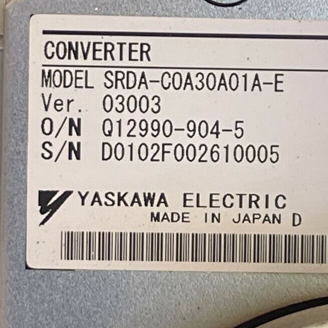 YASKAWA SRDA-C0A30A01A-E CONVETER1