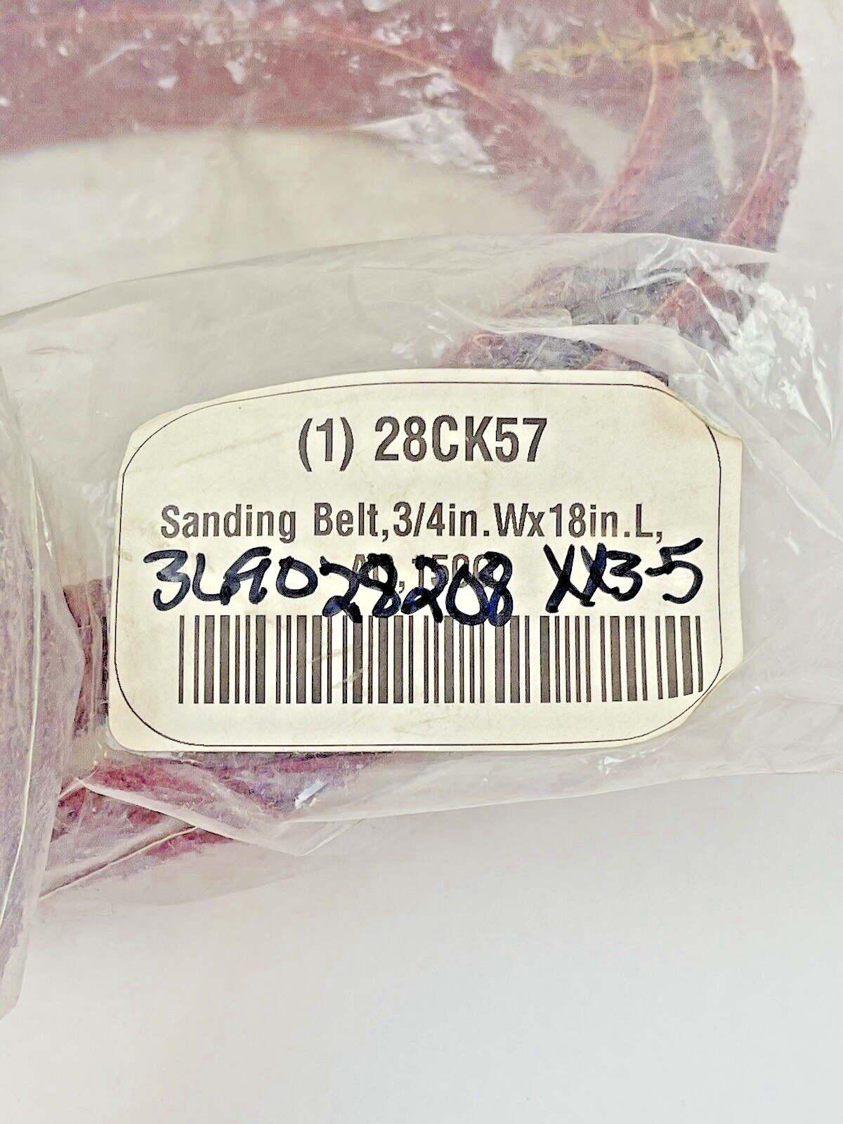 NORTON * LOT OF 5* - 28CK57 - SANDING BELTS - 3/4" W x 18" Aluminium Oxide2