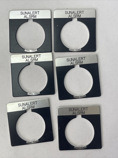 CUTLER HAMMER EATON 10250TS36B SUNALERT ALSRM LEGEND PLATE (LOT OF 6)0