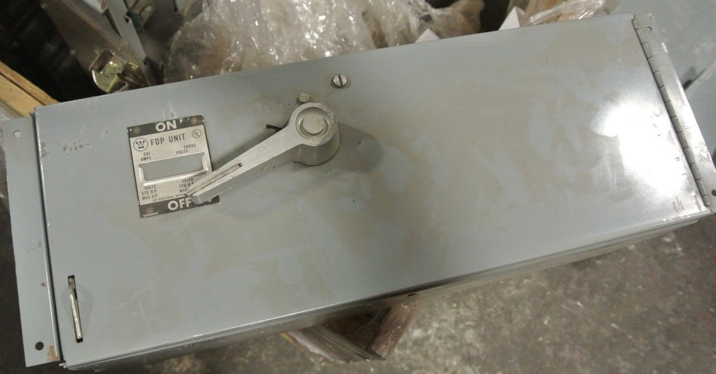 WESTINGHOUSE FDPS361 FUSIBLE PANEL MOUNT SWITCH - 600V, 30A, 3-POLE0