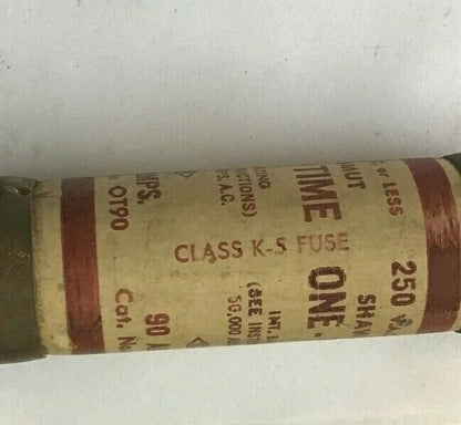 GOULD SHAWMUT OT90 ONE-TIME FUSE CLASS K-5 250VAC ****LOTOF2****3