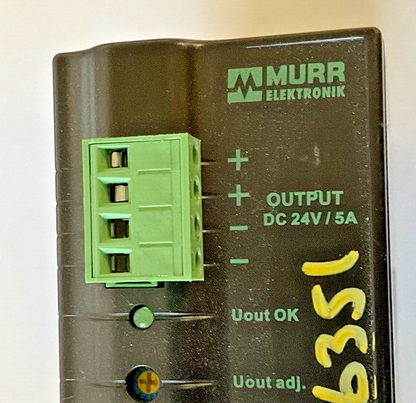MURR ELEKTRONIK ECO-RAIL 5-100-240-24 SINGLE PHASE SWITCH MODE POWER SUPPLY 240V2