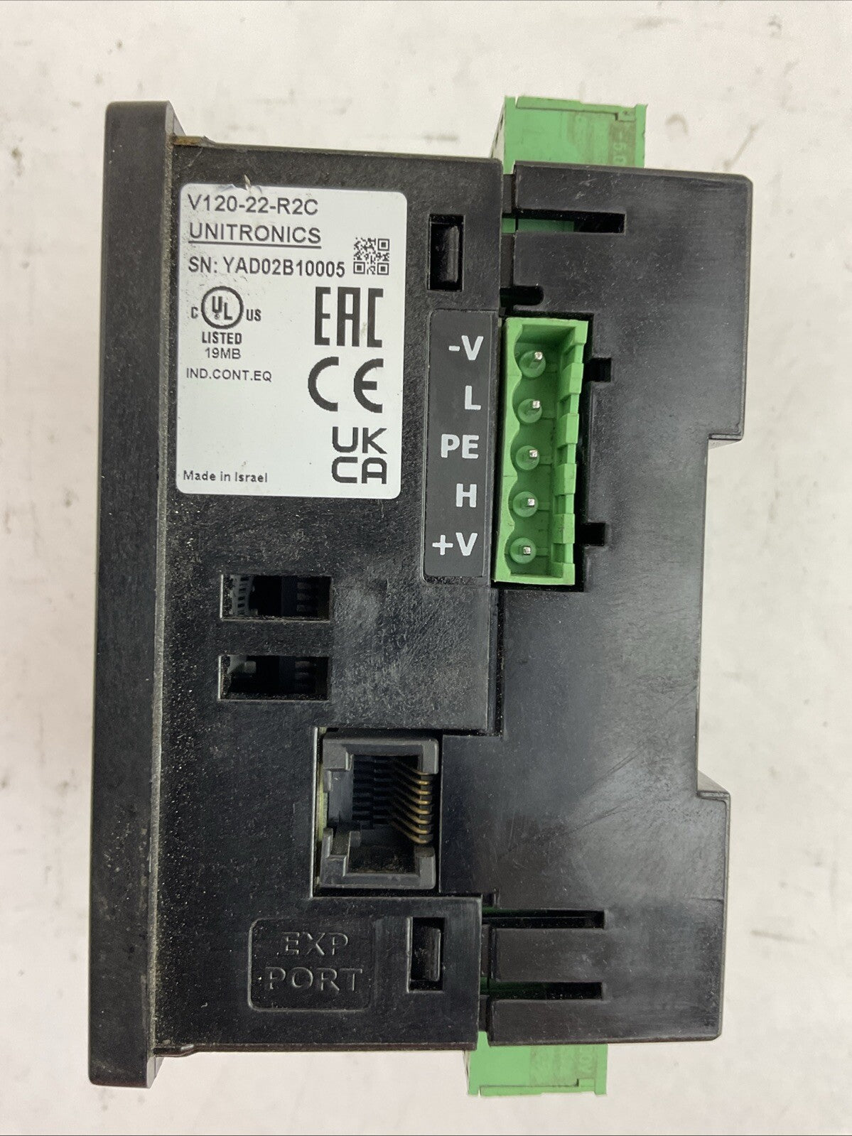 UNITRONICS V120-22-R2C GRAPHIC OPERATOR PANEL PROGRAMABLE CONTROLLER 12/24VDC2