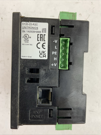UNITRONICS V120-22-R2C GRAPHIC OPERATOR PANEL PROGRAMABLE CONTROLLER 12/24VDC2