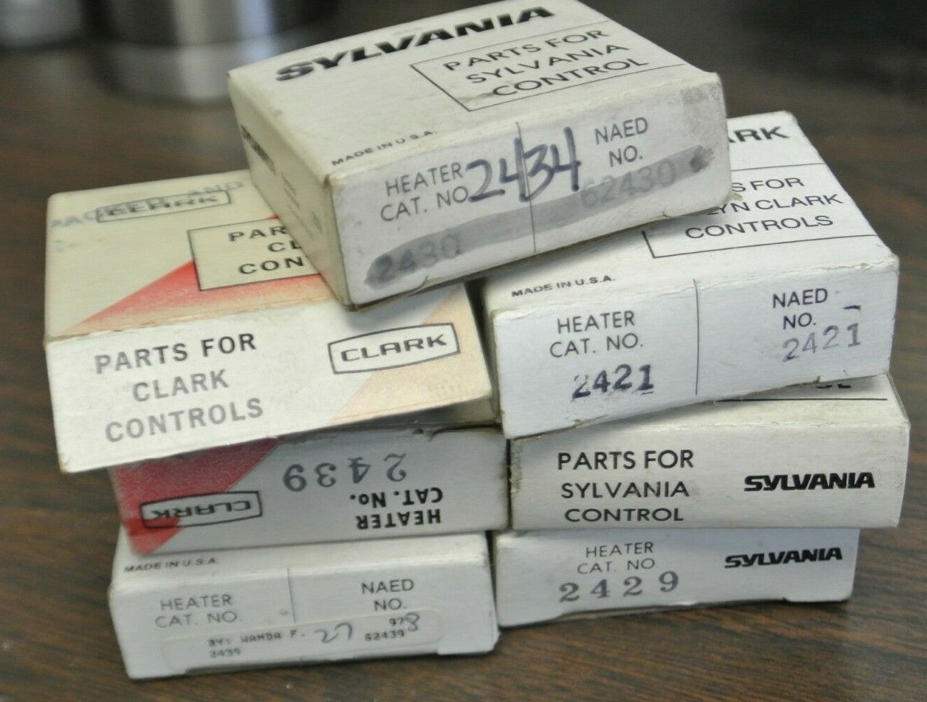 MIXED LOT of 7 / SYLVANIA / CLARK THERMAL OVERLOAD HEATER ELEMENTS / LIST BELOW0