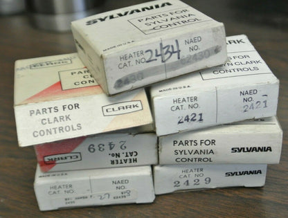 MIXED LOT of 7 / SYLVANIA / CLARK THERMAL OVERLOAD HEATER ELEMENTS / LIST BELOW0