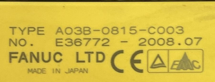 FANUC A03B-0815-C003 SERVO AMPLIFIER MODULE WAGO IM-MRH50-FN21