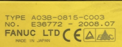 FANUC A03B-0815-C003 SERVO AMPLIFIER MODULE WAGO IM-MRH50-FN21