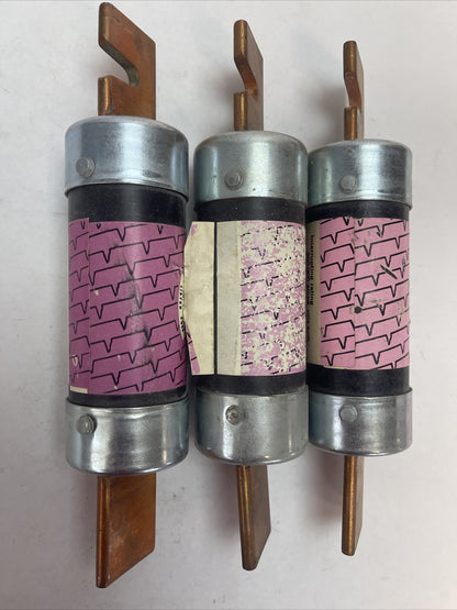 BUSSMANN LPN-RK 200 LOW-PEAK CLASS RK1 FUSE TIME DELAY 200AMP 250VAC (LOT OF 3)4