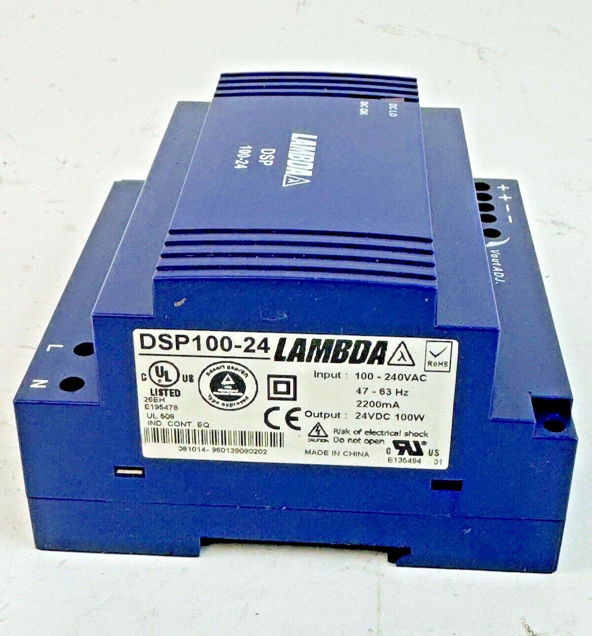 LAMBDA  DSP100-24 AC/DC DIN RAIL POWER SUPPLY 240VAC1