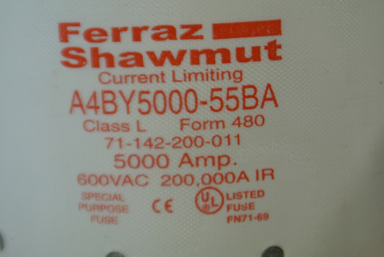 FERRAZ-SHAWMUT A4BY5000-55BA FUSE / 5000A / 600V / NEW SURPLUS1