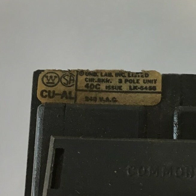 WESTINGHOUSE QPHW3030H CIRCUIT BREAKER 240VAC 3POLE  1