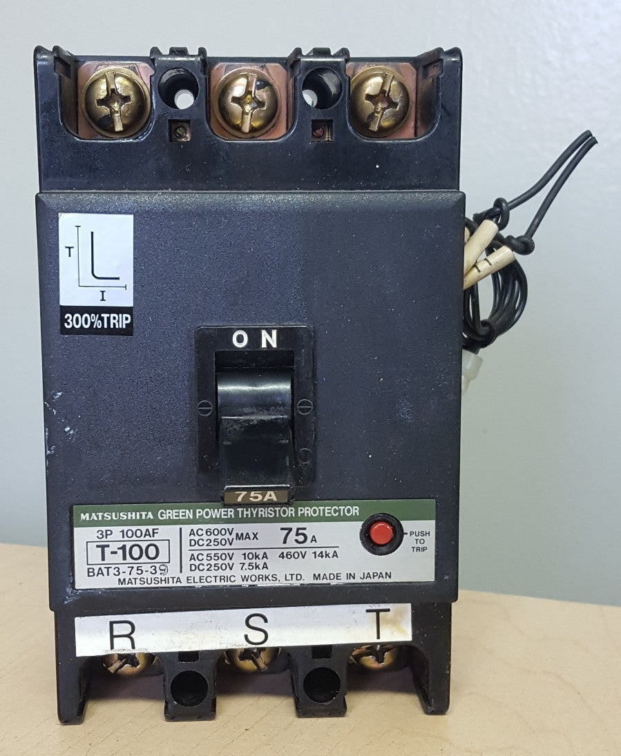 MATSUSHITA Circuit Breaker T100 BAT3-100-50 100A0
