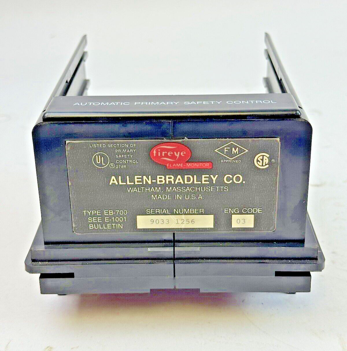 FIREYE - EB-700 - FLAME-MONITOR - CHASSIS ONLY - BURNER MANAGEMENT CONTROL8