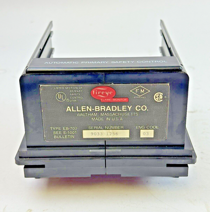 FIREYE - EB-700 - FLAME-MONITOR - CHASSIS ONLY - BURNER MANAGEMENT CONTROL8