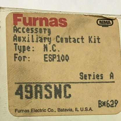 FURNAS 49ASNC AUXILIARY CONTACT KIT SER. A 1