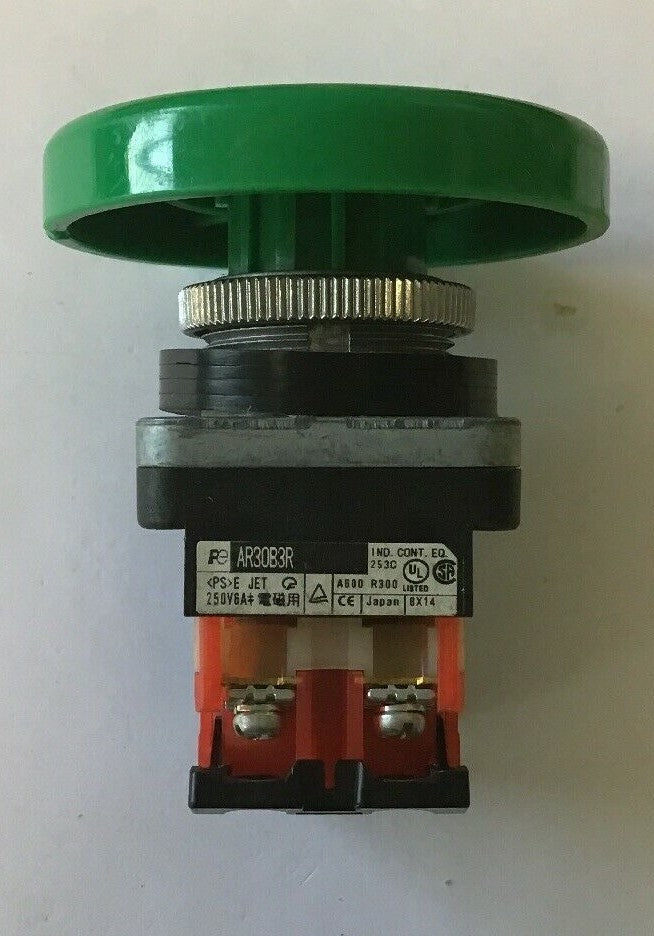 FUJI PUSH BUTTON 250V(GREEN/LARGE BUTTON) AR30B3R W/AR9B291&AR9B2900