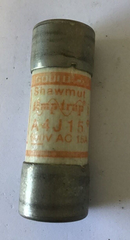 GOULD SHAWMUT A4J15 AMP TRAP CLASS J 15A 600VAC ****LOTOF10****2