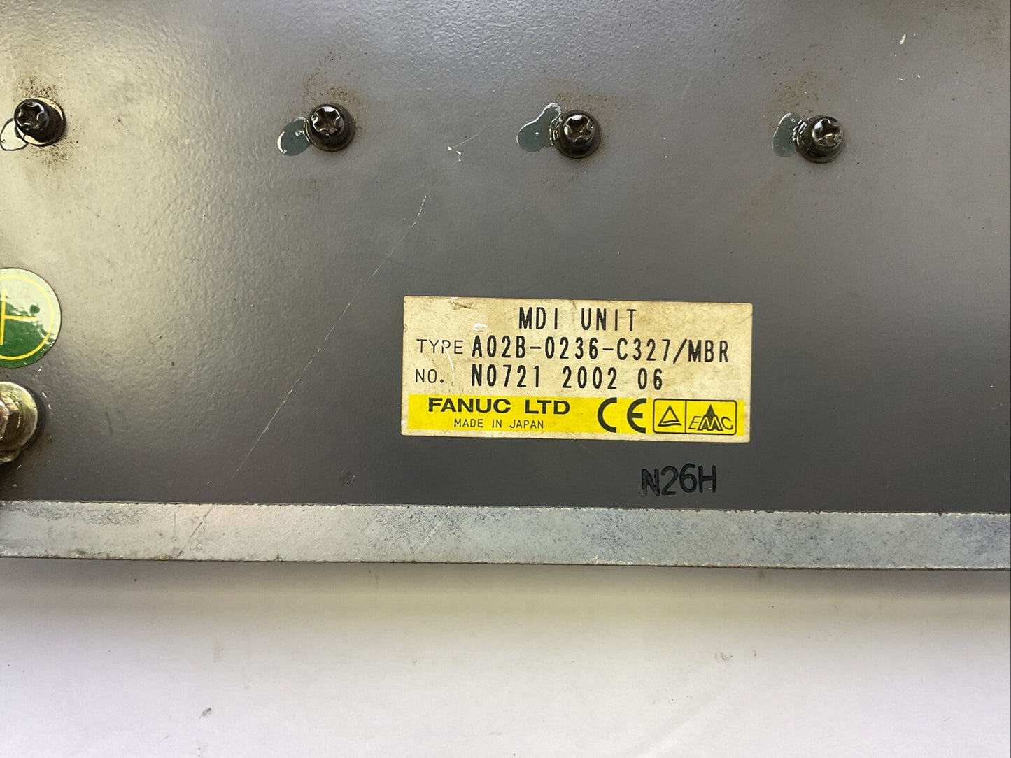 FANUC A02B-0236-C327/MBR MDI UNIT A08B-0084-C100/D HDD UNIT1