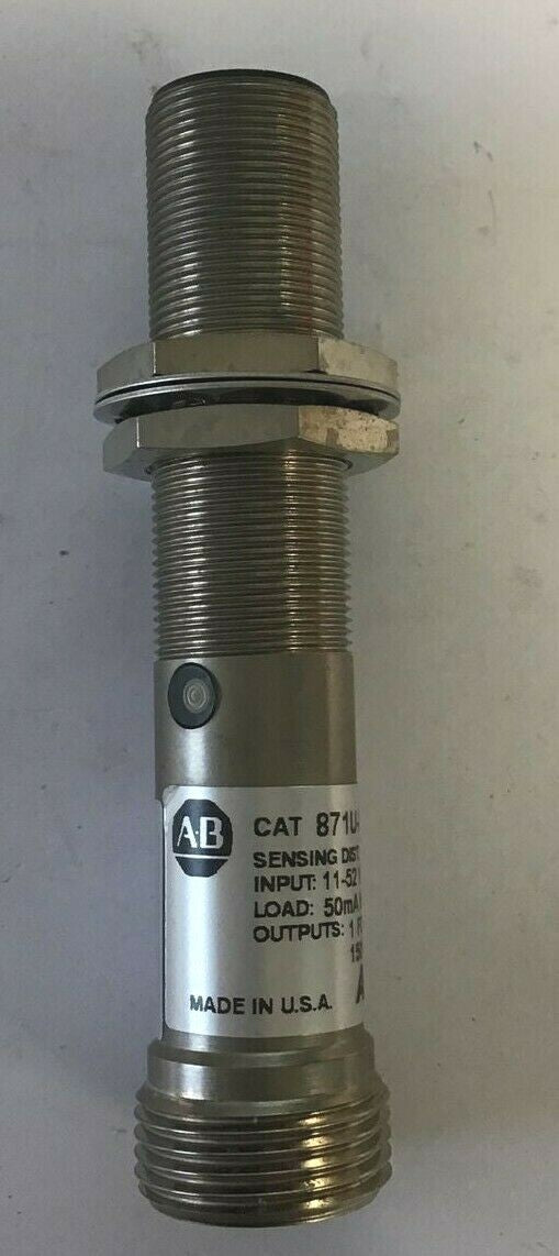 ALLEN-BRADLEY 871U-X5J18 Ser. X PROXIMITY SENSOR 11-52VDC/ 15-132VAC 50mA 0