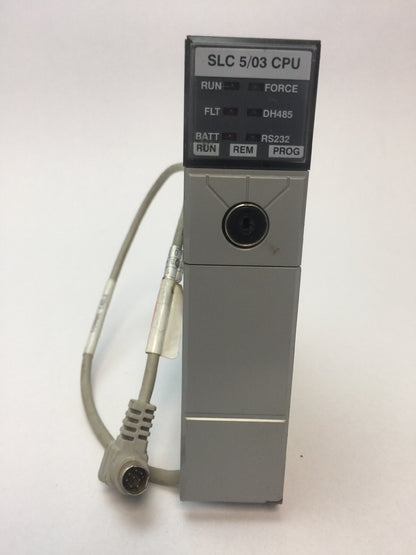 ALLEN BRADLEY 1747-L531 PROCESSOR UNIT 1747-M11 MEMORY 1761-CBL-AP00 CABLE0