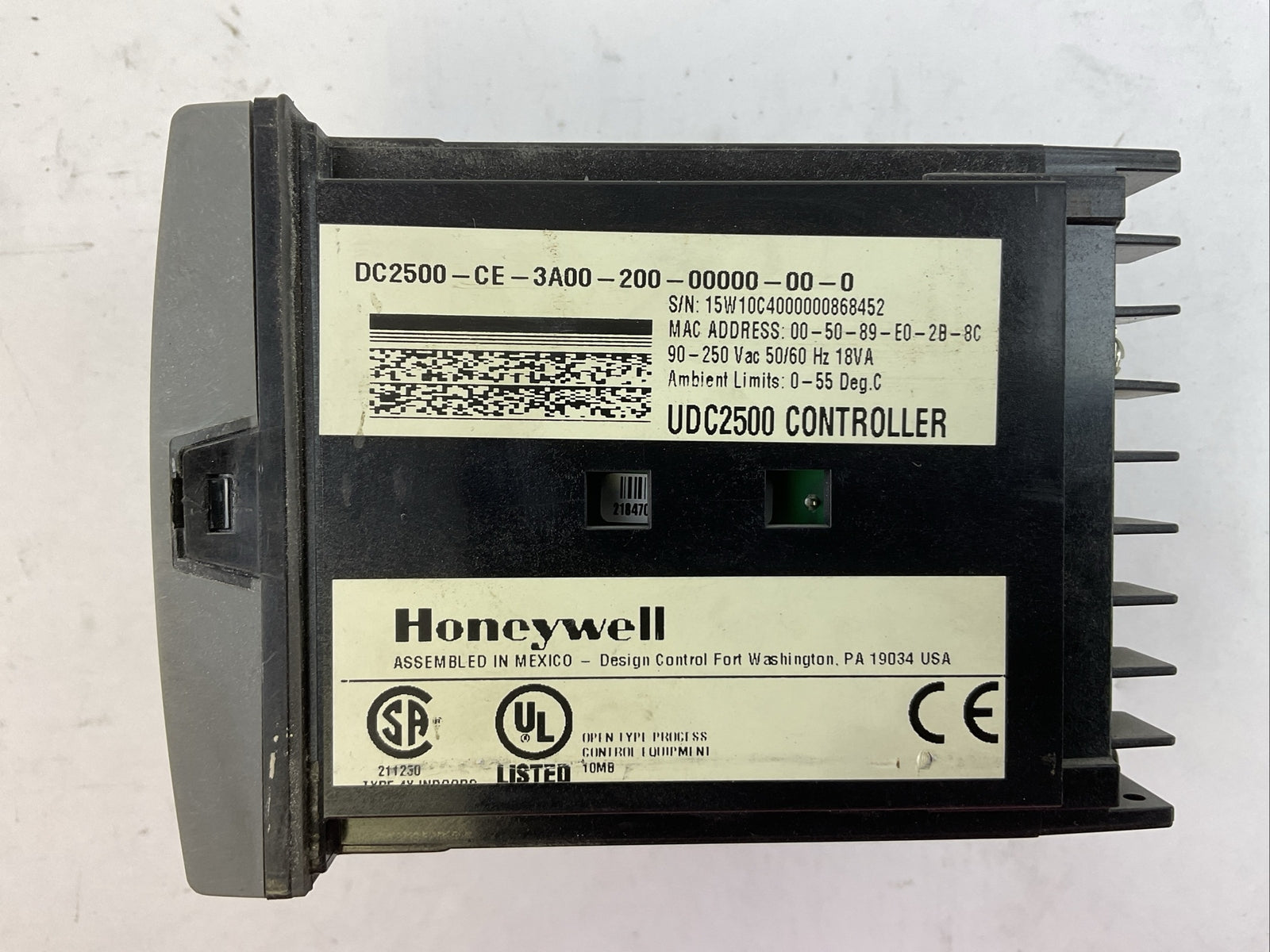 HONEYWELL DC2500-CE-3A00-200-00000-00-0 UNIVERSAL DIGITAL CONTROLLER 90-250VAC1