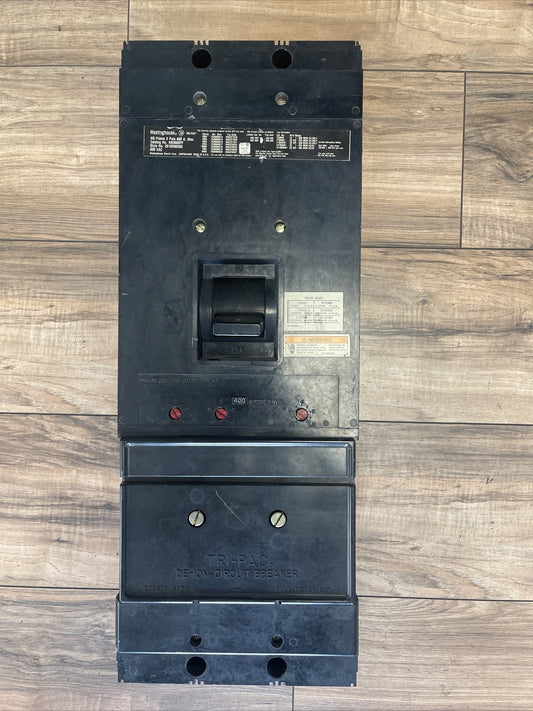 WESTINGHOUSE NB3800PF 600VAC 800A 3P 2610D80G02 MAGNETIC TRIP ADJUSTMENT 400A0