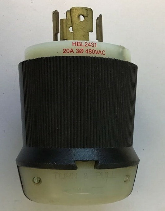 HUBBELL HBL2431 TWIST-LOCK PLUG 20A 480V 0
