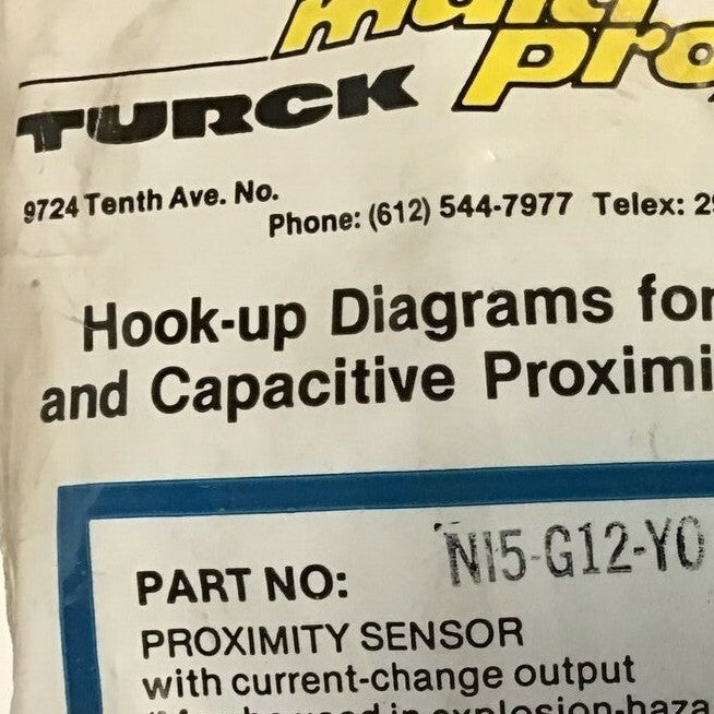 TURCK NI5-G12-YO PROXIMITY SENSOR 1