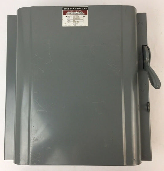 WESTINGHOUSE XU-422 DOUBLE THROW SAFETY SWITCH 60AMP 240VAC STYLE 16057190