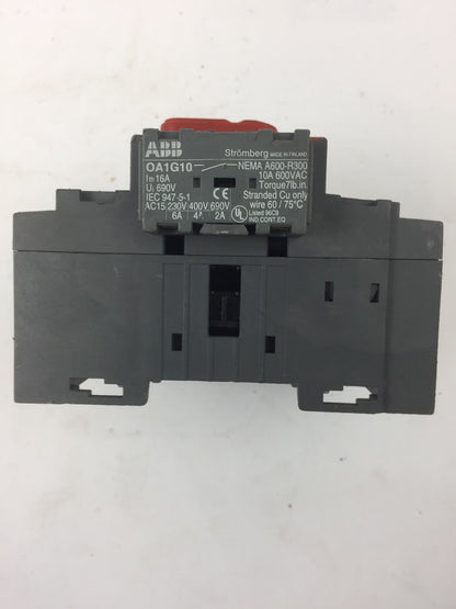 ABB OT125E3 GENERAL PURPOSE SWITCH 600 VAC 100 A W/2 OA1G01 AUXILIARY CONTACTS4