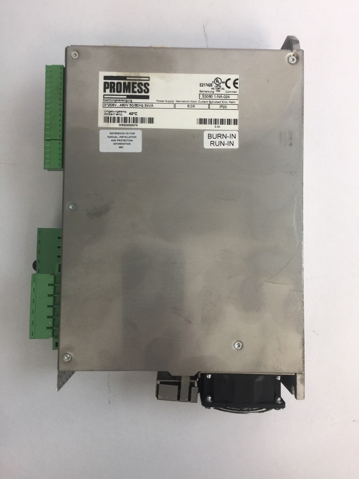 PROMESS E217428 AC DRIVE 208-480V 5kVA 6A2