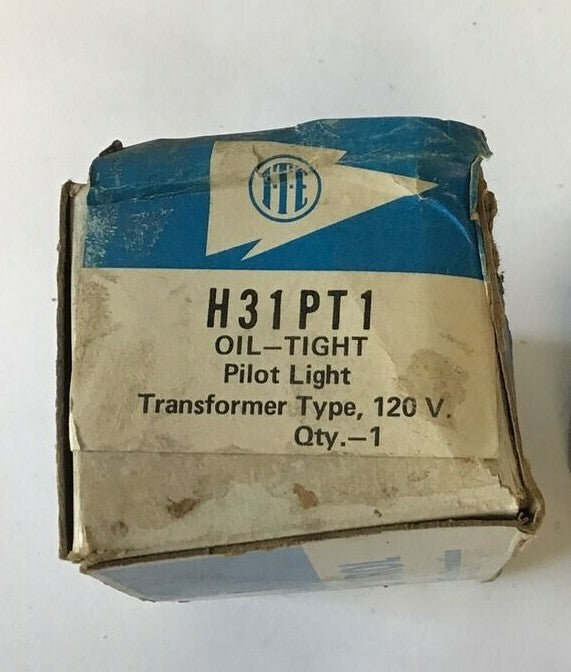 ITE H31PT1 OIL-TIGHT PILOT LIGHT TRANSFORMER TYPE 120VAC W/O BULB1
