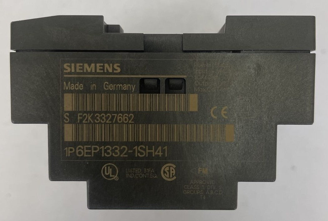 SIEMENS 1P 6EP1332-1SH41 POWER SUPPLY INPUT 120-230VAC OUTPUT 24VDC 2.5A1