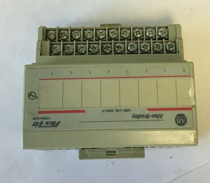 ALLEN BRADLEY 1794-IA8 INPUT MODULE SER.B W/ 1794-TBN/A TERMINAL BLOCK8