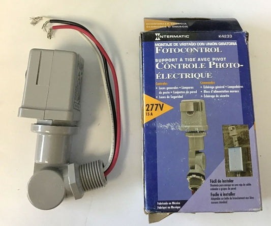 INTERMATIC K4233 PHOTO CONTROL STEM MOUNT WITH SWIVEL 277V 15A 0