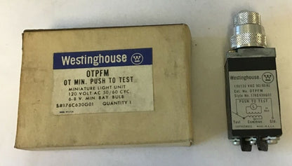 WESTINGHOUSE OTPFM OT MINIATURE LIGHT UNIT 120V 50/60CYC 0