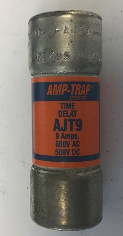 GOULD SHAWMUT AJT9 TIME DELAY FUSE 9AMP 600VAC ****LOTOF7****3